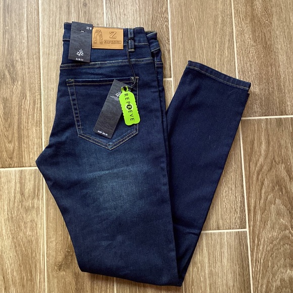 NEW ZLZ DENIM JEANS slim fit SIZE 32W - Picture 3 of 4